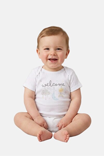 Bonjour Bebe Toddlers Boy 3 Pieces Graphic Print Bodysuits, White