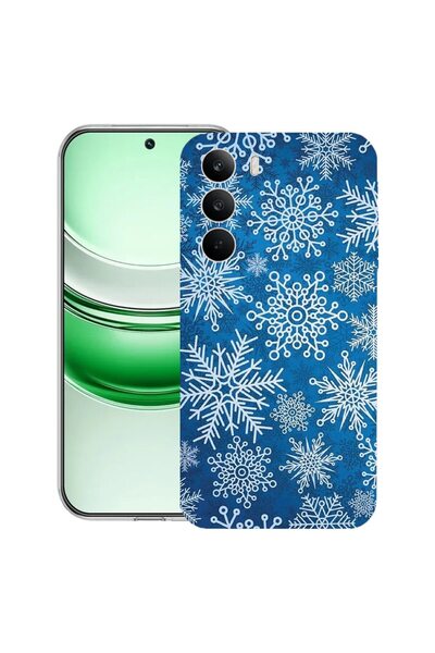 bestcase Husă transparentă din silicon pentru Realme C71, Model de iarnă, 204...