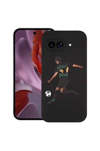 bestcase Калъф за Google Pixel 9a, Футболен, Тънък силиконов 0.8ММ, Удароусто...