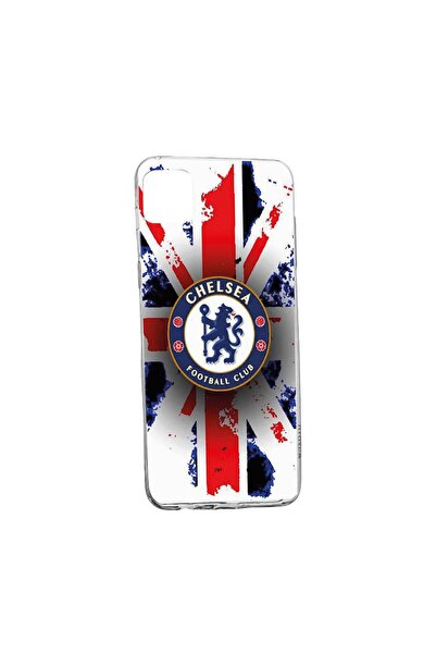 bestcase Силиконов калъф за телефон с футболен мотив, Челси, съвместим с Real...