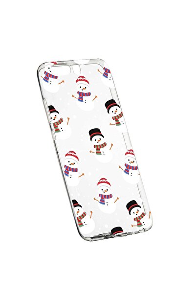 bestcase Коледен защитен калъф, Коледен снежен човек за Huawei Y6 2018, устой...