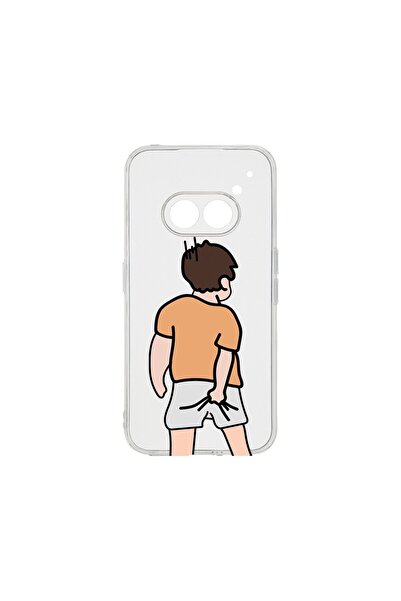 bestcase Прозрачен силиконов калъф 2ММ, съвместим с Nothing Phone 2a, защита ...