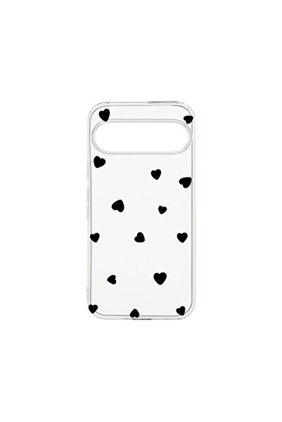 bestcase ¬Æ Husa Clear Silicon 2MM, Compatibila Cu Google Pixel 9 Pro, Heart ...