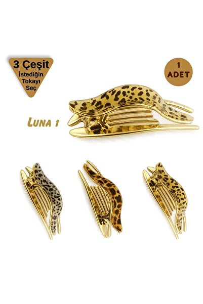 Seçkin Trend Leopard Patterned Luna Latch Buckle 1 Piece