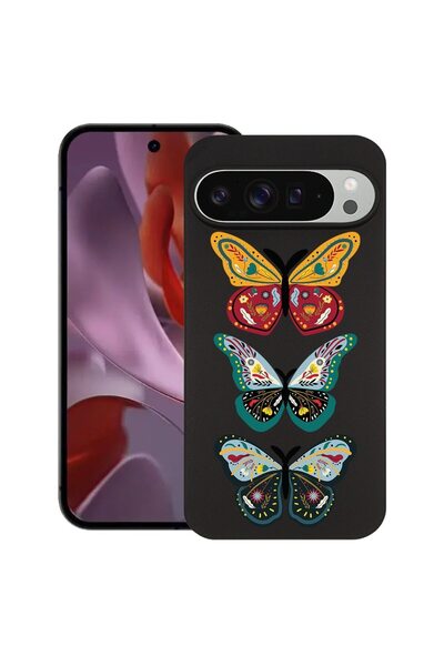 bestcase Θήκη για Google Pixel 9 Pro XL, Πεταλούδα, Λεπτή Σιλικόνη 0.8MM, Αντ...