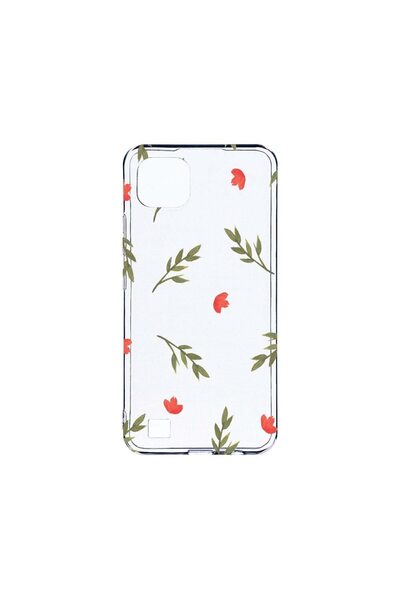 bestcase Διαφανής Θήκη Σιλικόνης 2MM, Συμβατή με Realme C11 (2021), Λουλούδια...