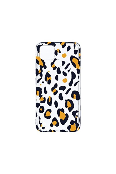bestcase Διαφανής Θήκη Σιλικόνης 2MM, Συμβατή με Realme C25Y, Με σχέδιο λεοπά...