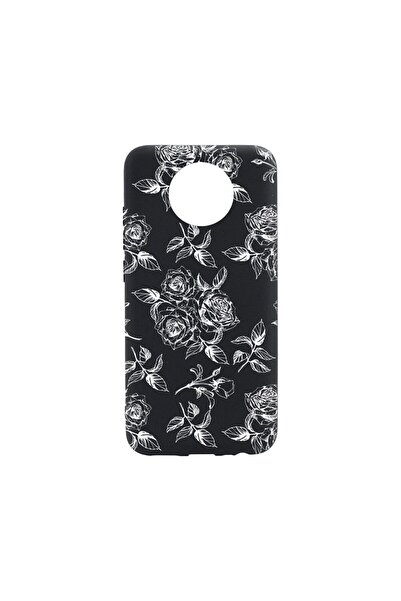 bestcase Slim SIlicon 0.8MM Case, Compatible with Nokia C20, Black Roses, Wea...