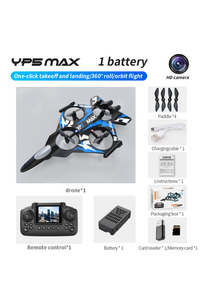 Choice4 طائرة بدون طيار YP5-PK-Blue-Box YP5Max على شكل طائرة مقاتلة رباعية ال...