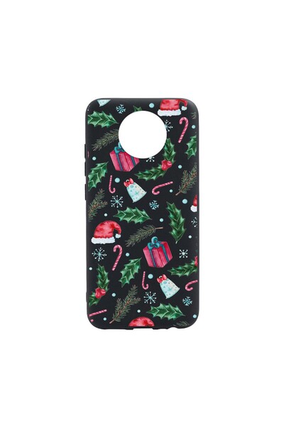 bestcase Husa Silicon Xmas, compatibila cu Nokia C20, rezistenta la uzura, an...