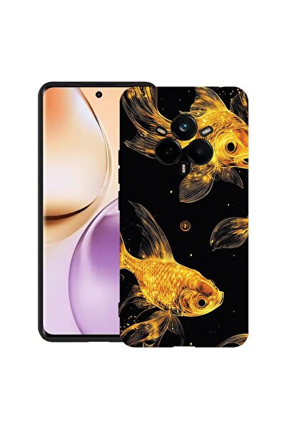 bestcase Husă pentru Realme 14 Pro Plus 5G, Pești aurii, Silicon subțire 0.8M...
