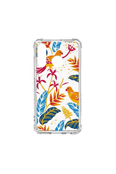 bestcase Husă Antișoc din Silicon Compatibilă cu Huawei P30 Lite, Păsări Colo...