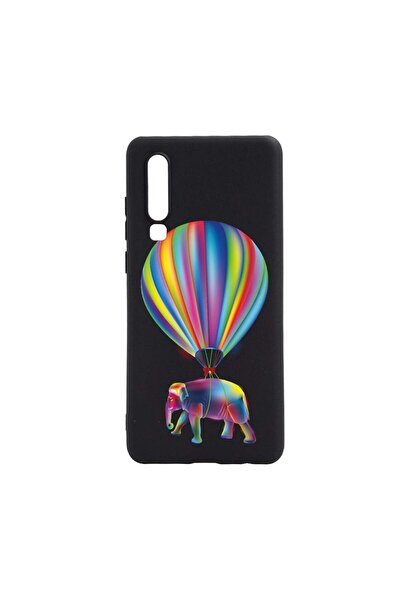 bestcase Husa Silicon Compatibila Cu Huawei P30, Rainbow Elefant, rezistenta ...