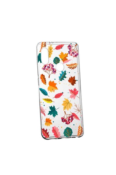 bestcase Husa Silicon, Transparent, Slim, Frunze, 99, Huawei P20 Lite