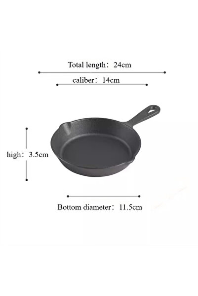Choice 6 inch 6 Inch Cast Iron Skillet, iron frying pan Frying Pan with Drip-...