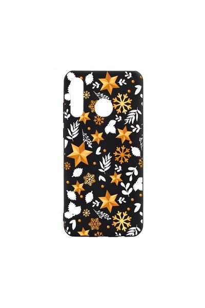 bestcase Силиконов калъф, съвместим с Huawei P30 Lite, есенни цветове, устойч...