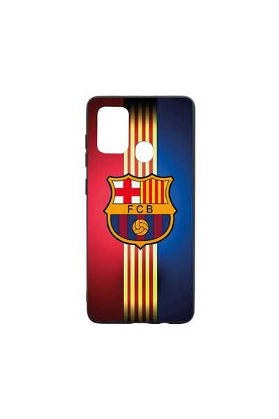 bestcase Husa Silicon Football, Barcelona, compatibila cu Realme 7i, rezisten...