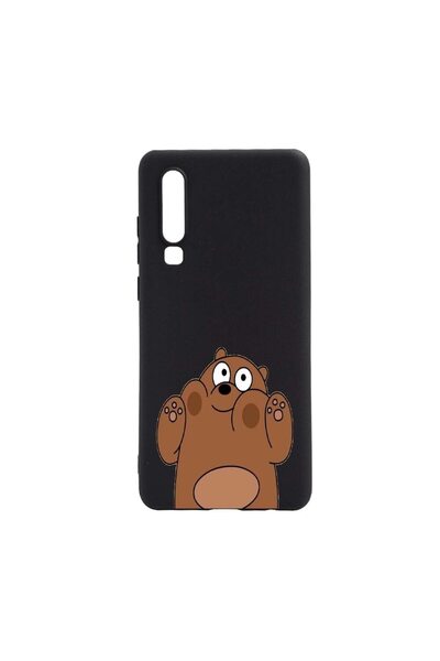 bestcase Husa Huawei P30, Bear, rezistenta la uzura, anti-alunecare, din sili...