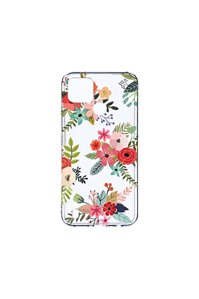bestcase Husa BestCase¬Æ Clear Silicon 2MM, Compatibila Cu Realme C21, Flower...