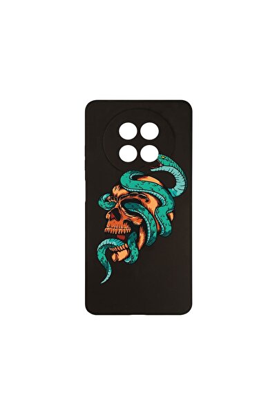 bestcase ¬Æ Husa Slim SIlicon 0.8MM, Compatibila Cu Realme 12 5G, Skull, Prot...
