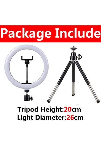 choice2 B-26cm 12 inch LED Ring Light With Remote Control Tripod Stand Selfie...