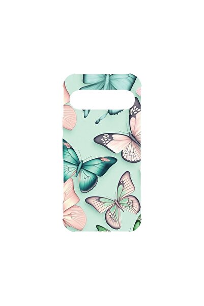 bestcase Husă Antișoc 1.5MM, Compatibilă cu Google Pixel 9 Pro, Model fluture...