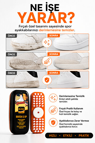 Blinksport Brush & Up Fırçalı Spor Ayakkabı Temizleyicisi 75 ML