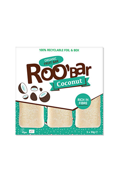 Roobar Set Bio 3 Batoane de cocos 90 g