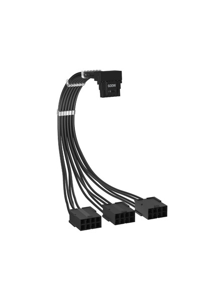 1stPlayer Cablu 1stPlayer® Premium 12+4pin PCIe Gen 5 12VHPWR 600W la 3×8 pin...