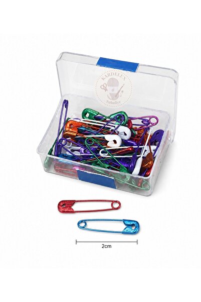 Kardelux 50’li Şeffaf Kutulu Çengelli İğne (2 cm)- Şal, Eşarp ve Kıyafet İçin...