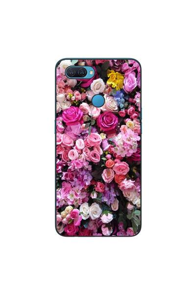 OEM Husa compatibila cu Oppo A12 Silicon Gel Tpu Model Trandafiri Roz