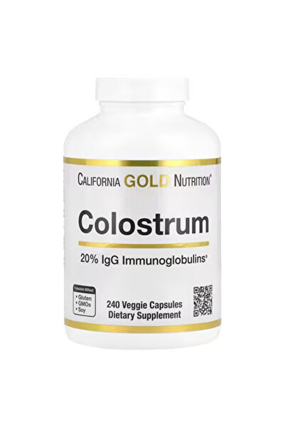 Colostrum %20 IGG Immunoglobulin 240 vejeteryan kapsül daphnelabs'tan