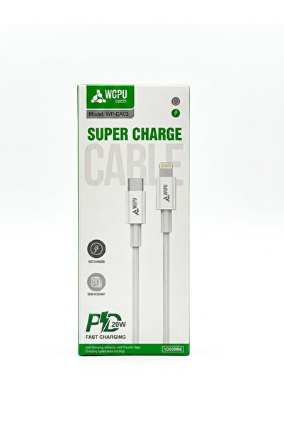 WOPUTECH WOPU Tech 20W Hızlı Şarj Kablosu - Type-C to lightning 1m Kablo (WP-...
