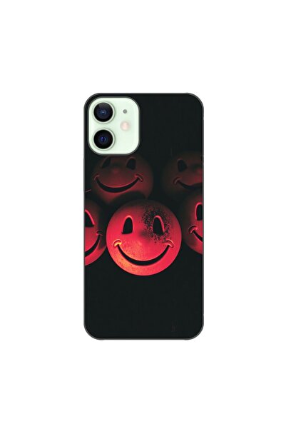 OEM Husa compatibila cu Apple iPhone 12 Mini Silicon Gel Tpu Model Grungy Smi...