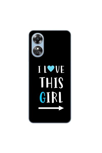OEM Husa compatibila cu Oppo A17 Silicon Gel Tpu Model Cupluri I love This Girl