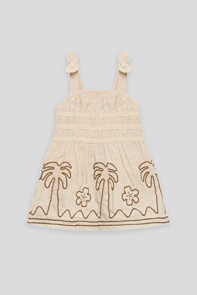 GB Baby BG Store Kız Bebek Ekru Elbise
