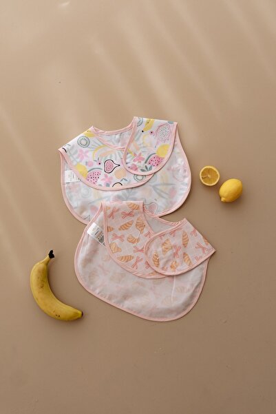 OhlalaKoala Powdered 2-Pack Liquid-Proof Baby Bibs 6-36 Months