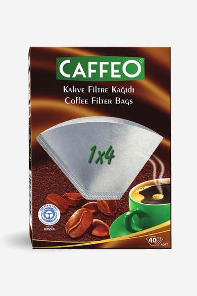 Caffeo Coffee Filter Paper White 1X4 |   40 Pieces