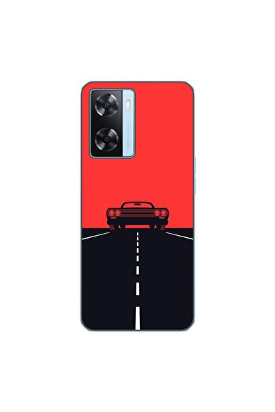 OEM Husa compatibila cu Oppo A57s Silicon Gel Tpu Model Red Sky Muscle Car