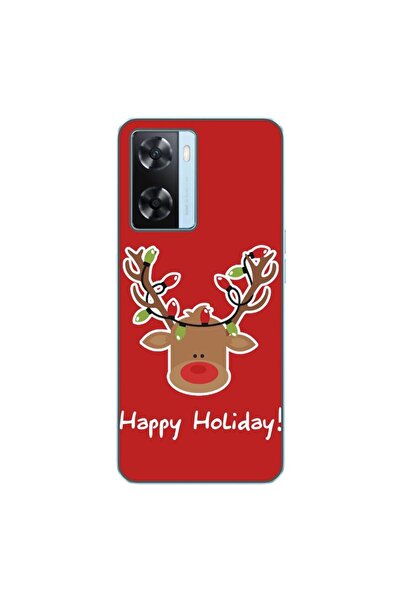 OEM Husa compatibila cu Oppo A57s Silicon Gel Tpu Model Craciun Ren Happy Hol...