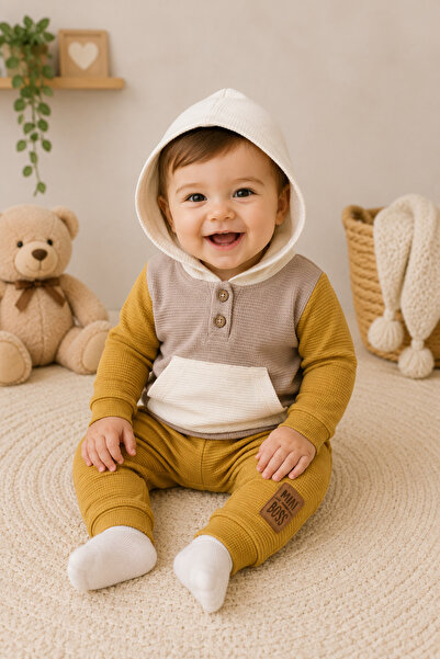 bebekyol Men's Suit with Kangaroo Pocket