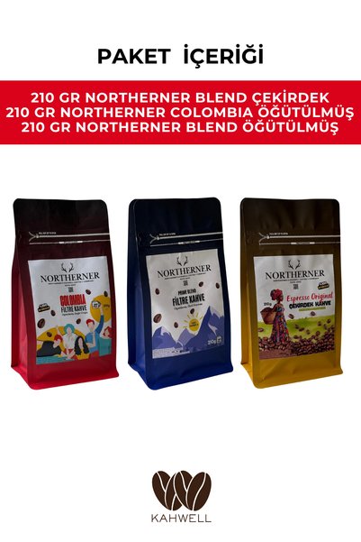 Northerner Coffee حزمة التعارف الشمالية (3 × 210 جرام)