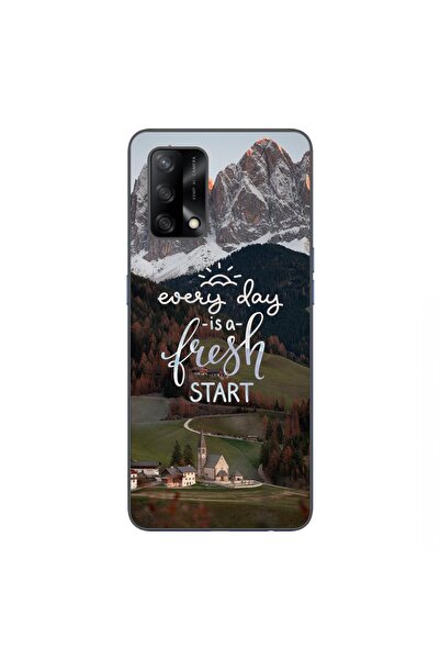 OEM Husa compatibila cu Oppo A74 4G Silicon Gel Tpu Model Mesaj Fresh Start