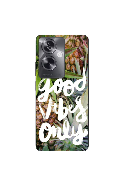 OEM Husa compatibila cu Oppo A79 5G Silicon Gel Tpu Model Good Vibes Only