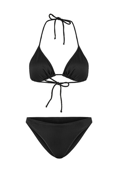 Mudo Kadın Siyah Üçgen Bikini Üstü