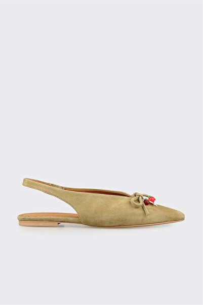 Elle Shoes Yeşil Deri Kadın Günlük Ayakkabı