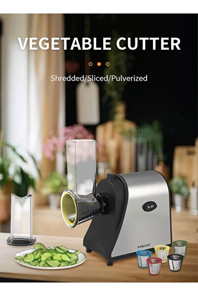 Generic Electric Cheese Grater Salad Maker 1000W One-Touch Control 5 Blades S...