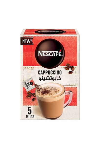 Nescafe خليط قهوة كابتشينو فوري رغوي (عبوة من 5 قطع)