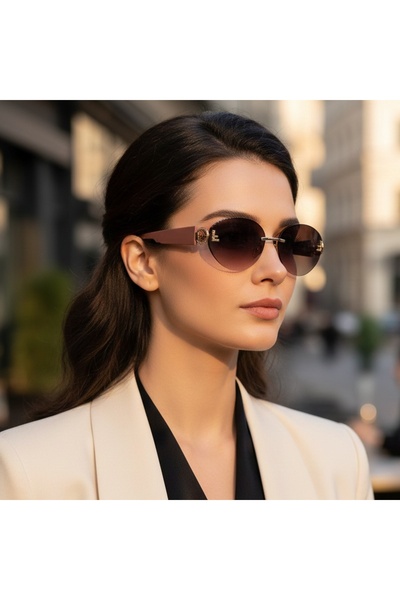 Tress Fashion Ochelari de soare dama - roz UV400 - 2020-512 (Toc inclus)