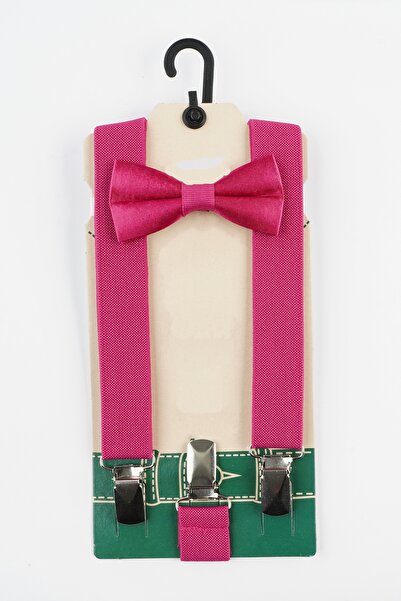 Masal Dünyası Bursa Boy's Trouser Suspenders and Bow Tie Set 1-10 Years Old